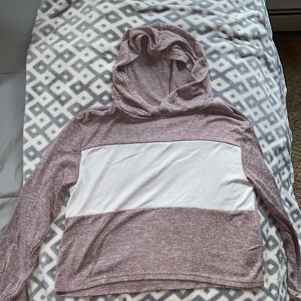 A cropped hoodie